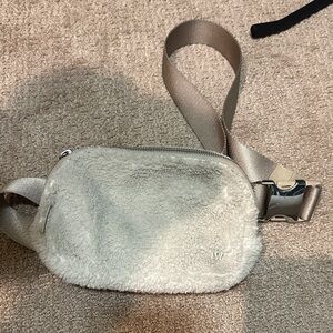 lululemon athletica White Sherpa Crossbody Bag